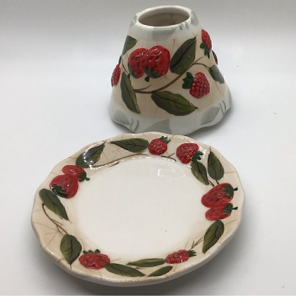 Yankee Candle Small Jar Candle Strawberry Tray and Shade